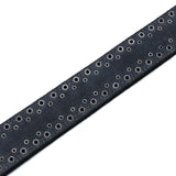 Wornstar Swag Belt Barricade Leather Belt - Black Chrome