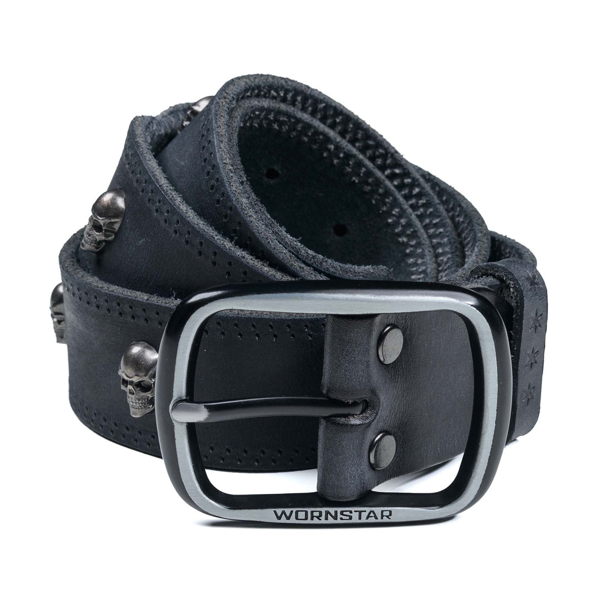 Wornstar Swag Belt Gauntlet Skull Leather Belt