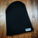 Wornstar Clothing Hat. Premium Essentials Beanie - Black